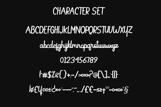 Butterfly Monoline Script Font Poster 3