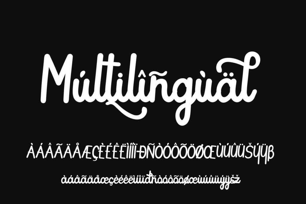 Butterfly Monoline Script Font Poster 8