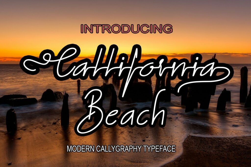 California beach font duo Poster 5