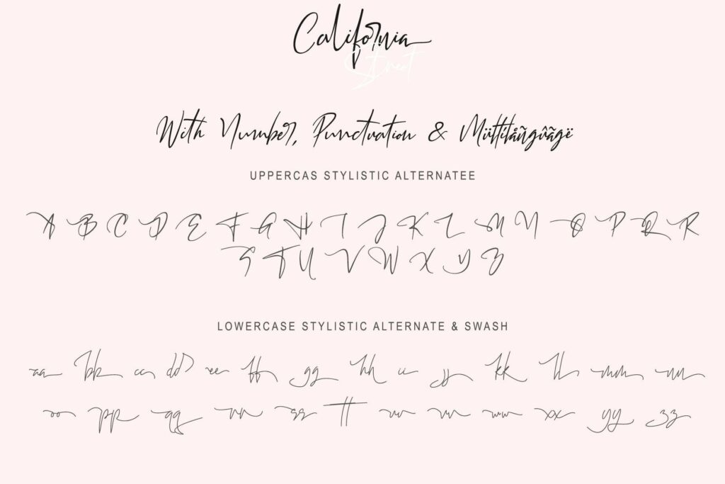 CALIFORNIA STREET (10 STYLES IN 1 TYPEFACE) Poster 7