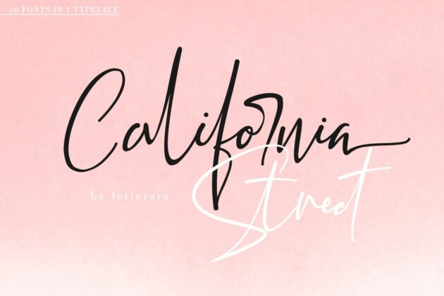 CALIFORNIA STREET (10 STYLES IN 1 TYPEFACE) Poster 10