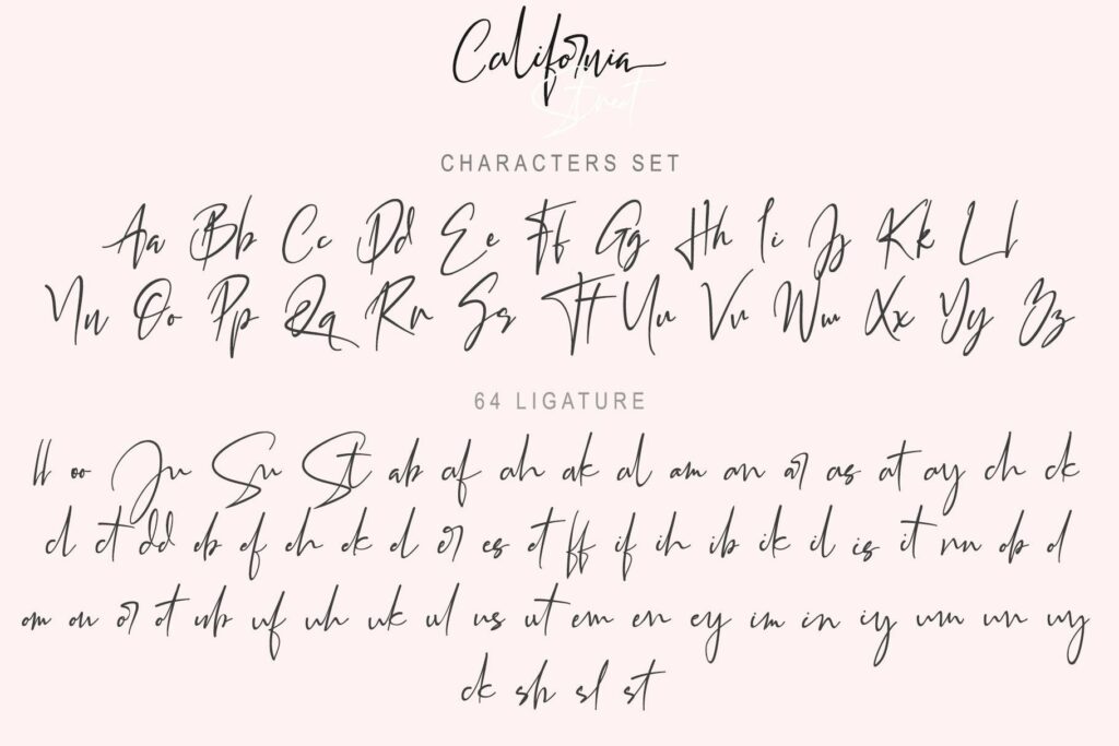 CALIFORNIA STREET (10 STYLES IN 1 TYPEFACE) Poster 12
