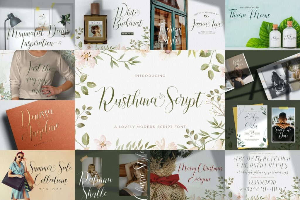 Calligraphy Font Bundle Vol 1 Poster 3