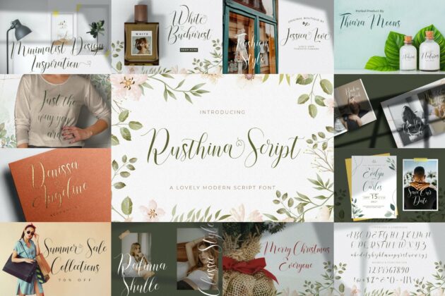 Calligraphy Font Bundle Vol 1 Poster 3