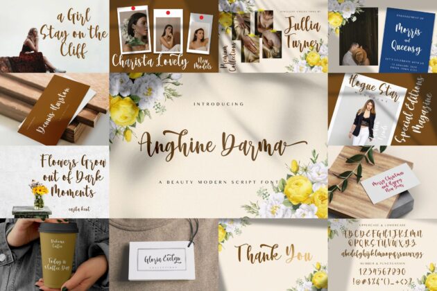 Calligraphy Font Bundle Vol 1 Poster 4