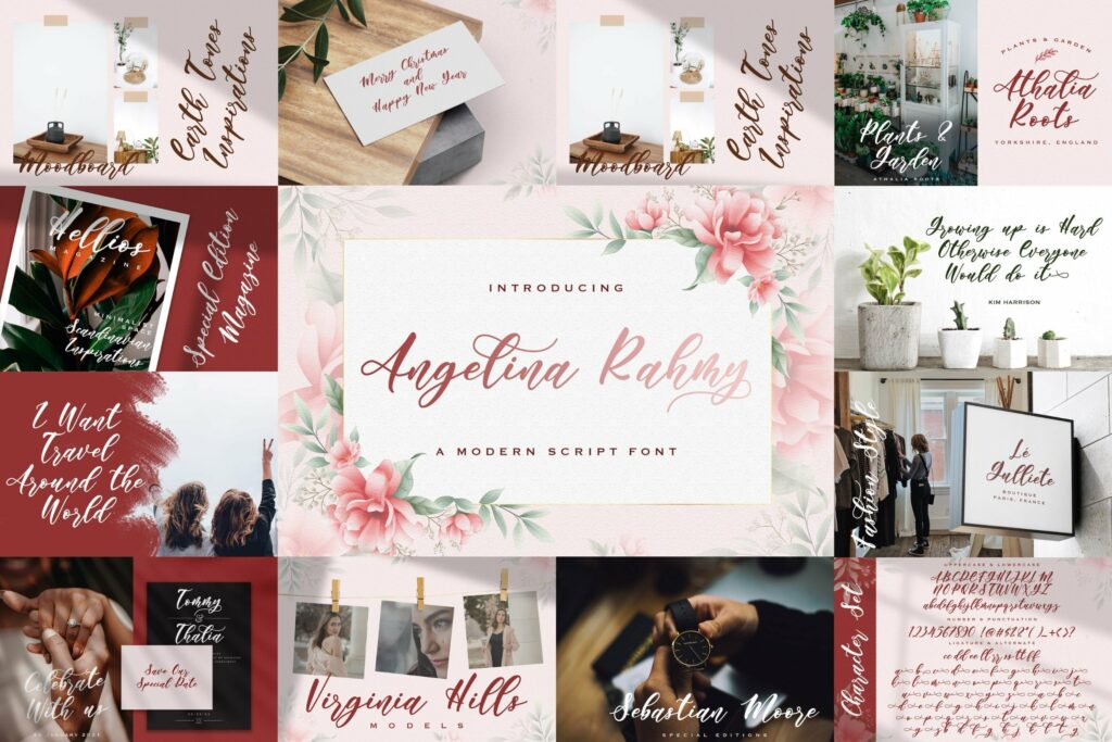 Calligraphy Font Bundle Vol 1 Poster 8
