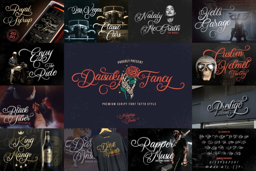 Calligraphy Font Bundle Vol 3 Poster 1