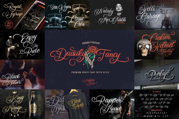Calligraphy Font Bundle Vol 3 Poster 1