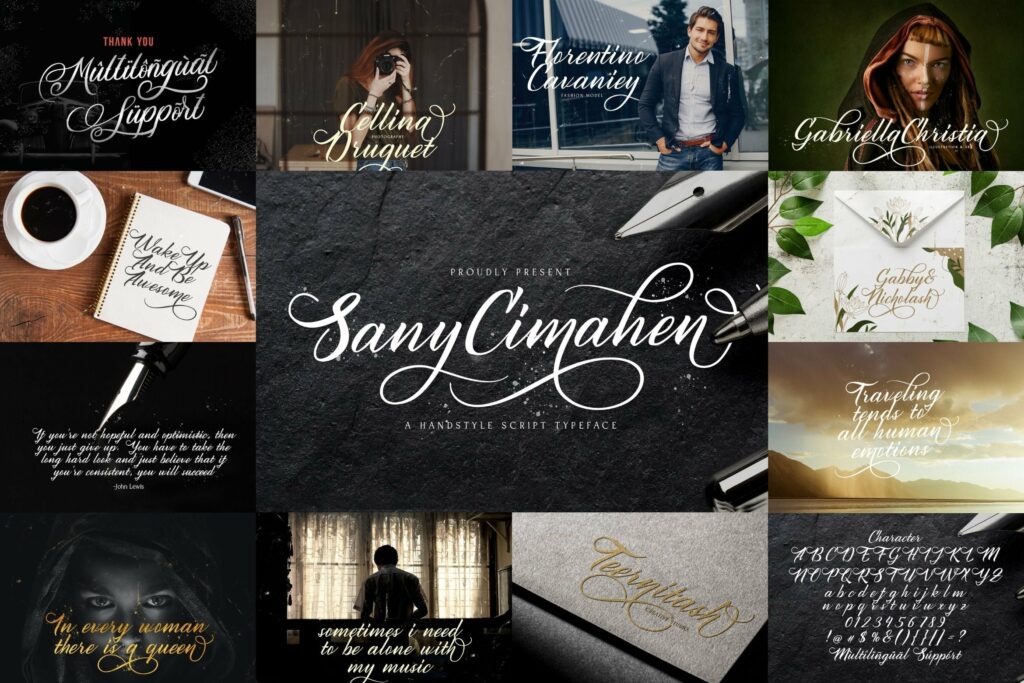 Calligraphy Font Bundle Vol 3 Poster 2