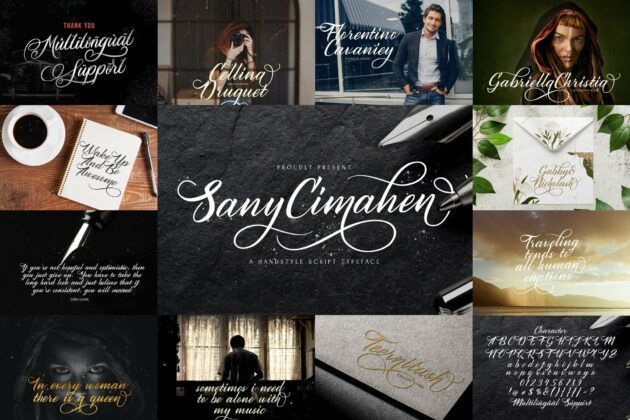 Calligraphy Font Bundle Vol 3 Poster 2