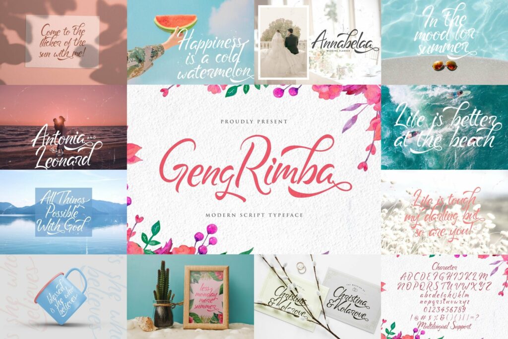 Calligraphy Font Bundle Vol 3 Poster 3