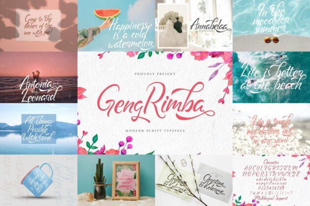 Calligraphy Font Bundle Vol 3 Poster 3