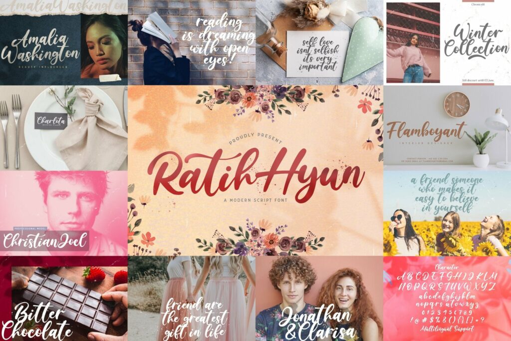 Calligraphy Font Bundle Vol 3 Poster 5
