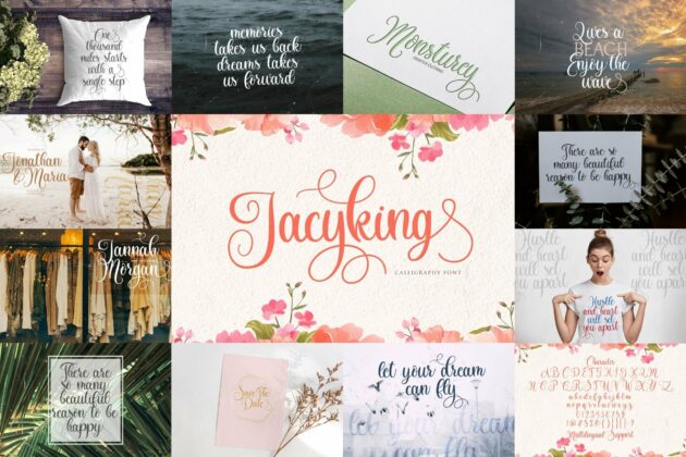 Calligraphy Font Bundle Vol 3 Poster 8