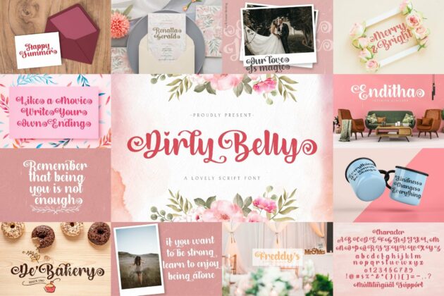 Calligraphy Font Bundle Vol 4 Poster 2