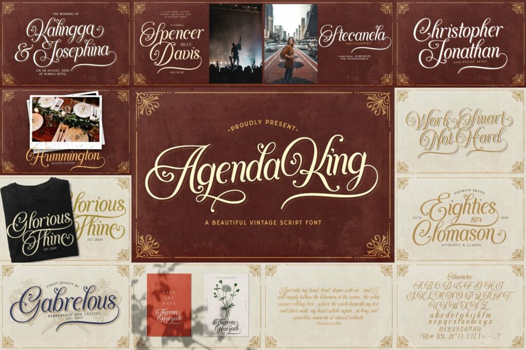 Calligraphy Font Bundle Vol 4 Poster 6