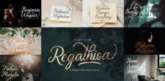 Calligraphy Font Bundle Vol 5 Poster 1