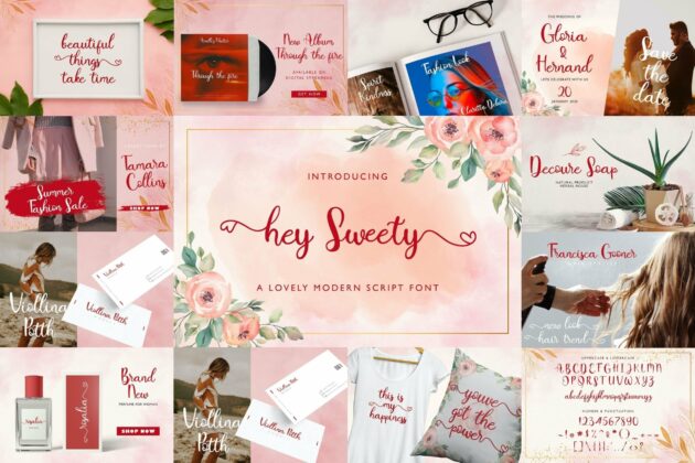 Calligraphy Font Bundle Vol 5 Poster 3