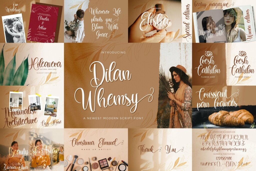 Calligraphy Font Bundle Vol 5 Poster 4