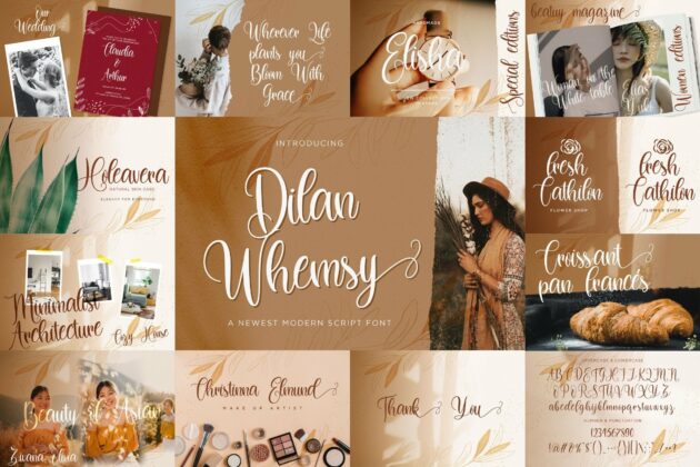 Calligraphy Font Bundle Vol 5 Poster 4