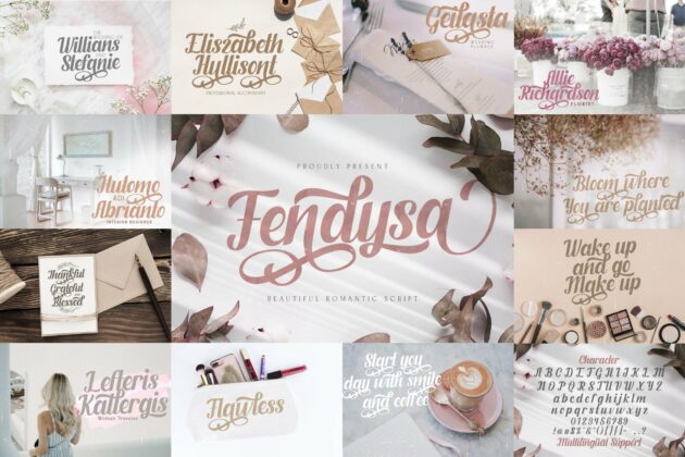 Calligraphy Font Bundle Vol 5 Poster 5