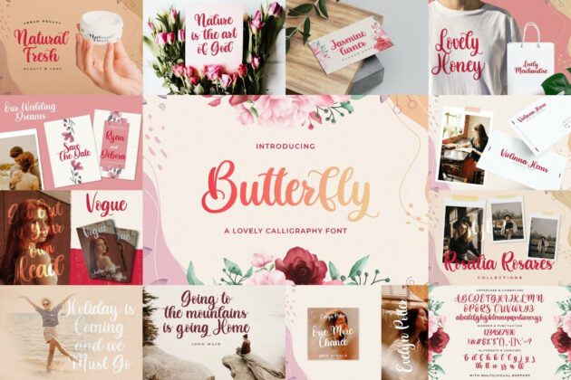 Calligraphy Font Bundle Vol 5 Poster 6