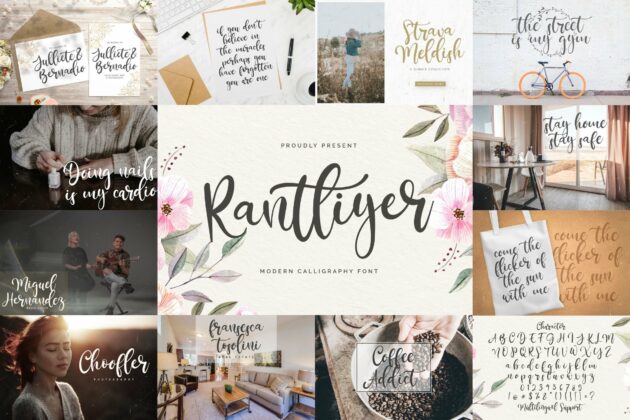 Calligraphy Font Bundle Vol 5 Poster 8
