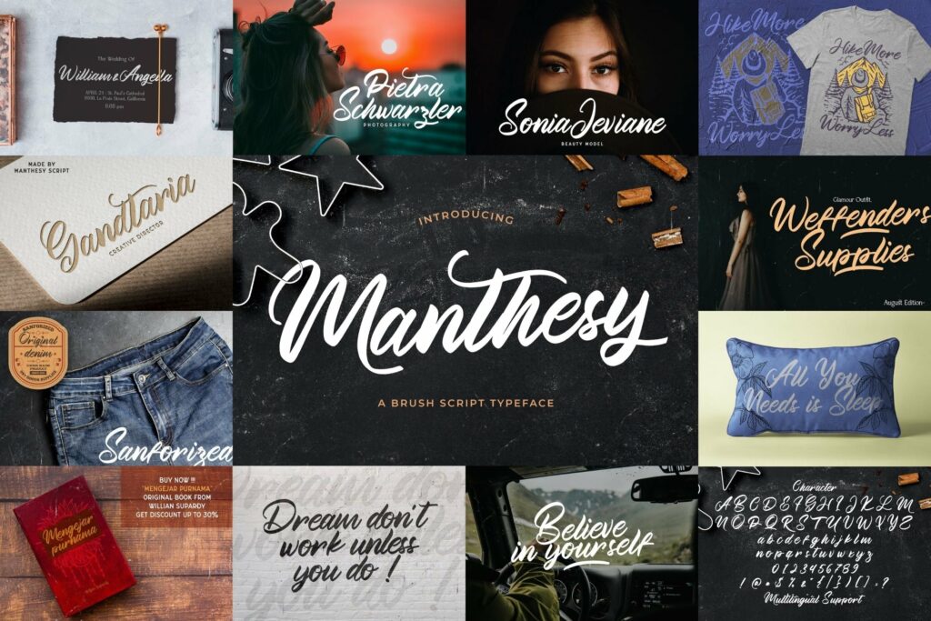 Calligraphy Font Bundle Vol 5 Poster 9