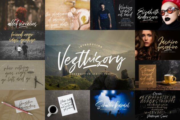 Calligraphy Font Bundle Vol 6 Poster 1