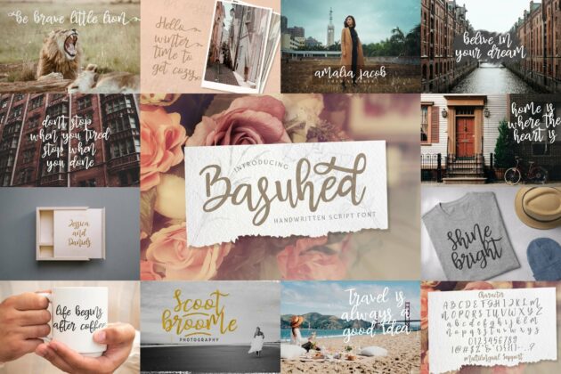 Calligraphy Font Bundle Vol 6 Poster 3