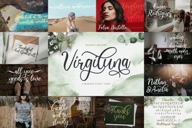 Calligraphy Font Bundle Vol 6 Poster 7
