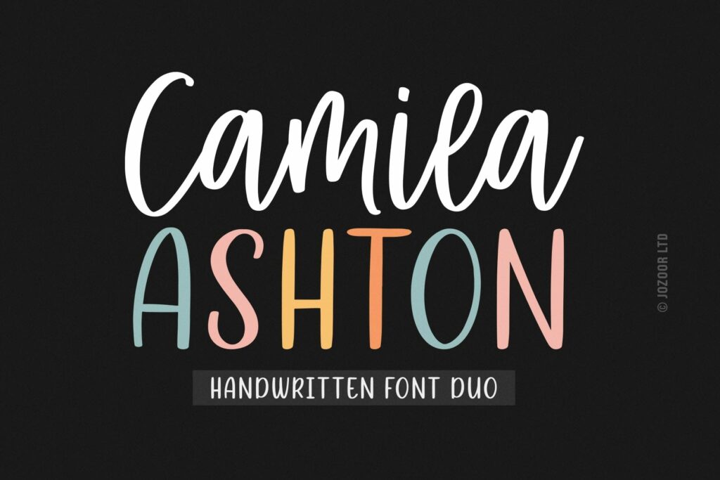Camila Ashton - Script Font Duo Poster 8