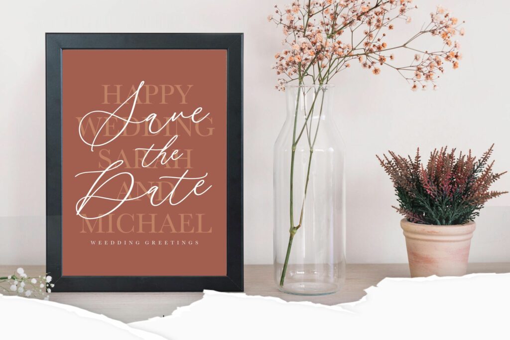 Camila Raindrop Elegant Modern Calligraphy Font Poster 2