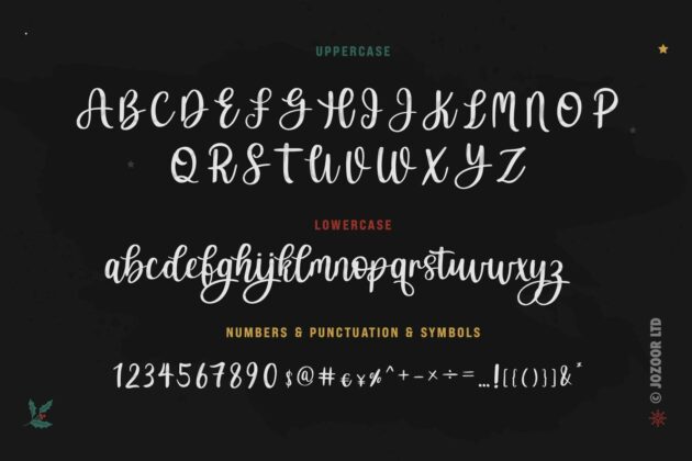 Candy Tree - Christmas Holiday Font Poster 1