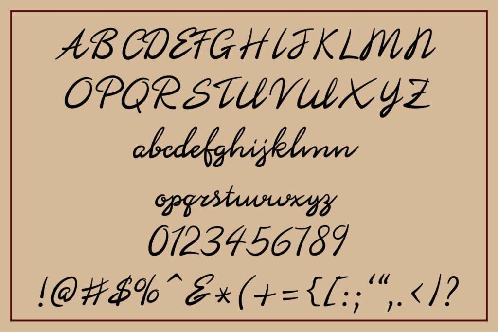 Caramel Almond: A Sweet Script Font Poster 1