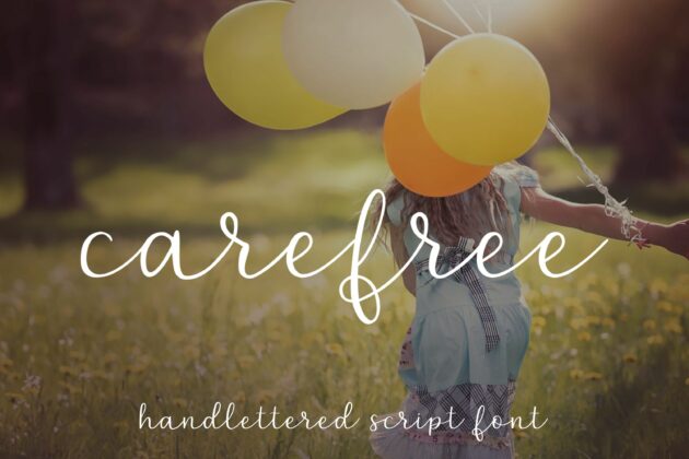 Carefree - A handlettered script font Poster 4