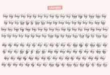Carley - Lovely heart Script Font Poster 1
