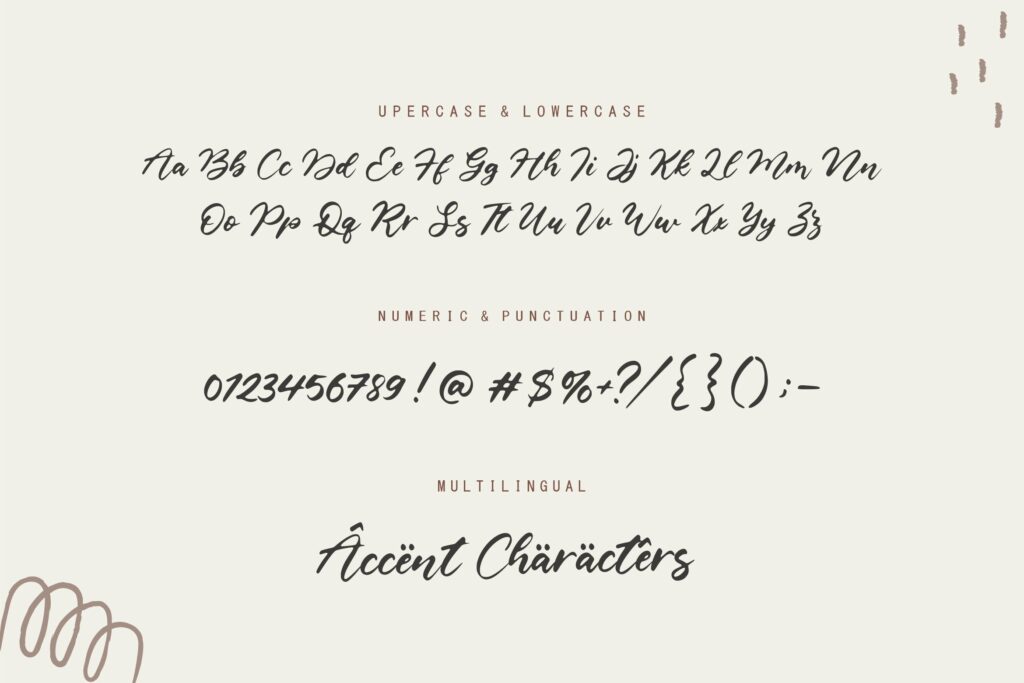 Castlena Modern Handwritten Font Poster 2