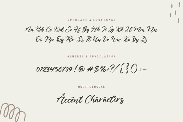 Castlena Modern Handwritten Font Poster 2