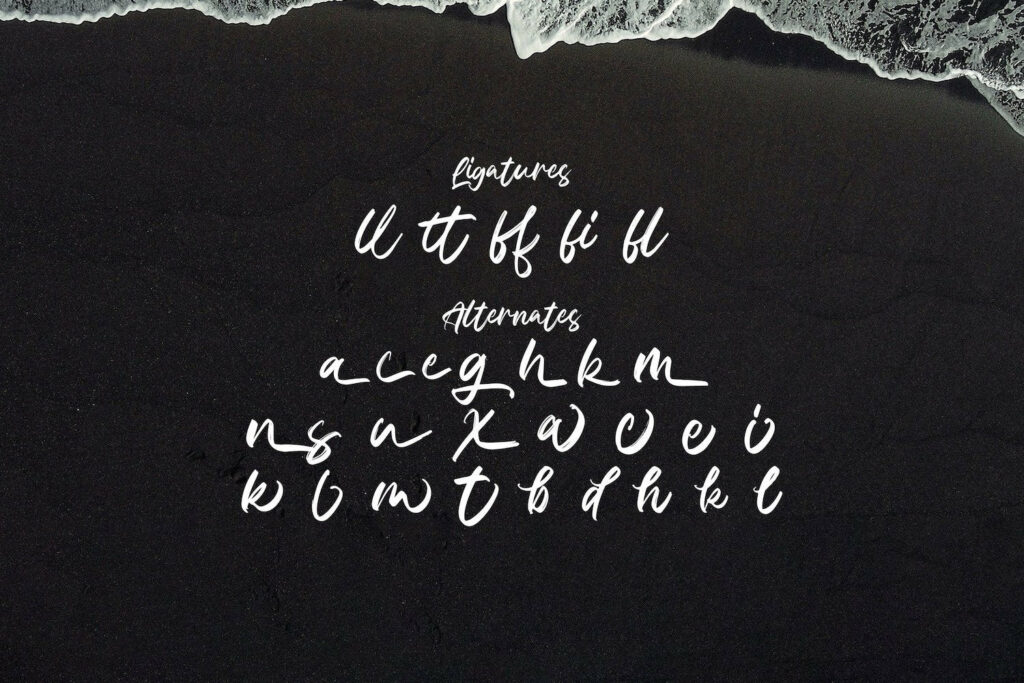 Celline Fram - Textured Brush Font Poster 3