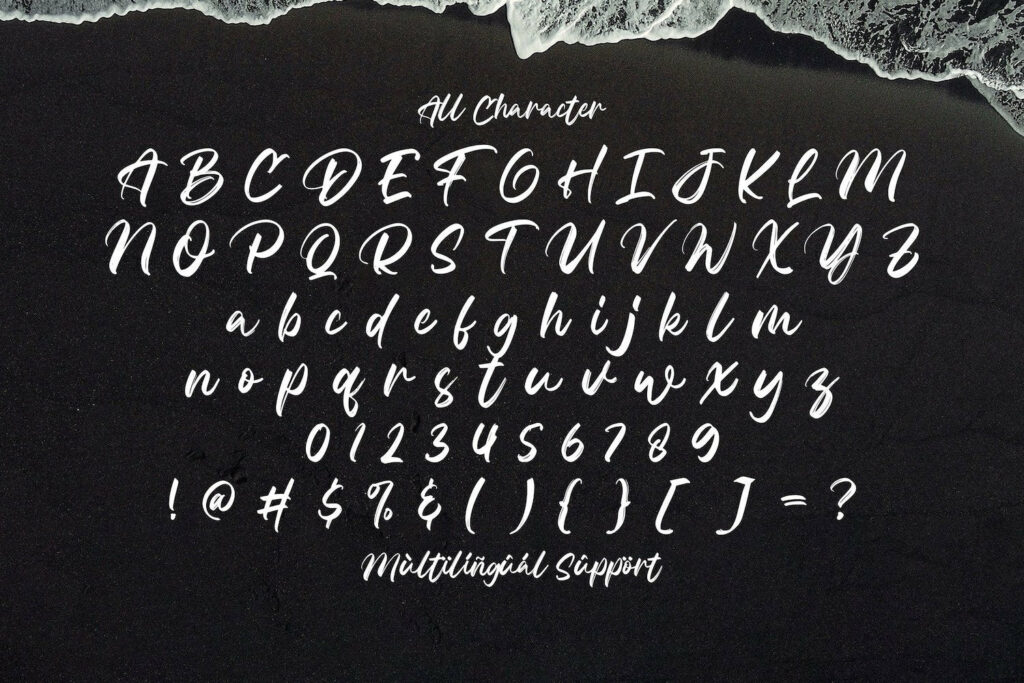 Celline Fram - Textured Brush Font Poster 8