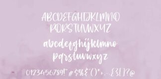Celosia Golden Modern Calligraphy Font Poster 1