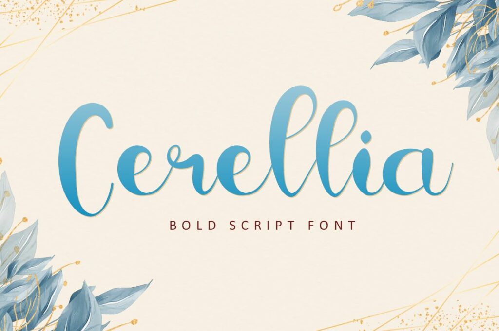 Cerellia - Bold Script Font Poster 4