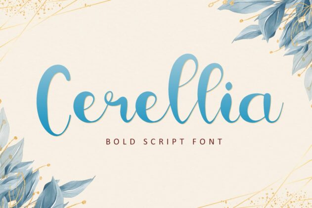 Cerellia - Bold Script Font Poster 4