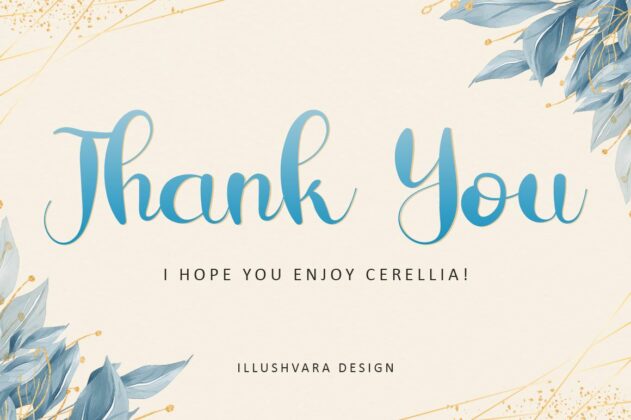 Cerellia - Bold Script Font Poster 7