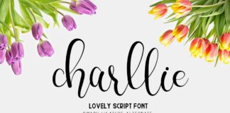 Charllie Lovely Script Font Poster 1