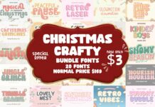 Christmas Crafty Fonts Bundle Poster 1
