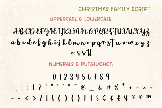 Christmas Family Font Duo Poster 6