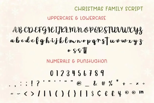 Christmas Family Font Duo Poster 6