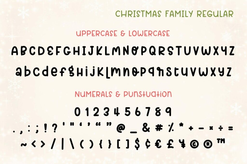 Christmas Family Font Duo Poster 7